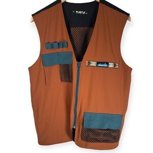 Kavu All Nighter Utility Vest Mens XS/S  Red Oak
